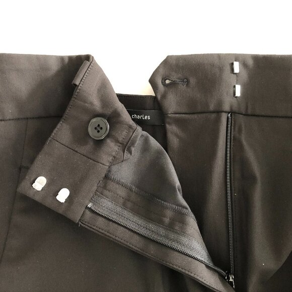 Judith & Charles Basil Bermuda Pant Shorts in Cotton + Viscose Black Sz 10 NWT - Picture 8 of 12